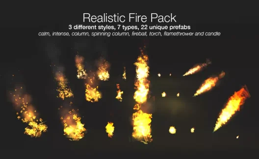 Realistic Fire VFX – آتش واقع گرایانه برای یونیتی VFX
