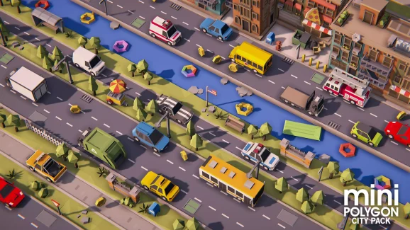 POLYGON MINI – City Pack – پلیگان مینی-بسته شهری برای یونیتی