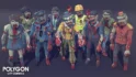 هنر سه بعدی شهر زامبی ها برای یونیتی – POLYGON City Zombies – Low Poly 3D Art by Synty