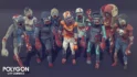 هنر سه بعدی شهر زامبی ها برای یونیتی – POLYGON City Zombies – Low Poly 3D Art by Synty