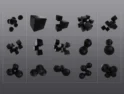 مجموعه المان های سه بعدی بلک فرایدی- 3D Black shape ICON