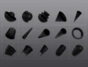مجموعه المان های سه بعدی بلک فرایدی- 3D Black shape ICON
