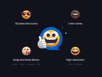 3D emoji pack smilies Icon – پک ایموجی سه بعدی لبخند