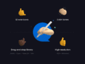 پک ایموجی سه بعدی فُرم دست-3D Emoji Pack Gestures Icon