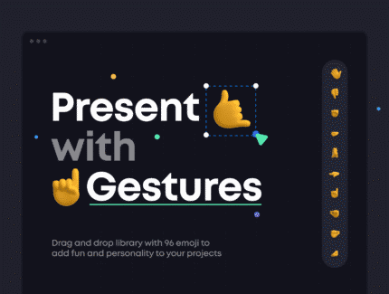 پک ایموجی سه بعدی فُرم دست-3D Emoji Pack Gestures Icon