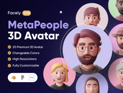 آواتار سه بعدی Facely – MetaPeople 3D Avatar 