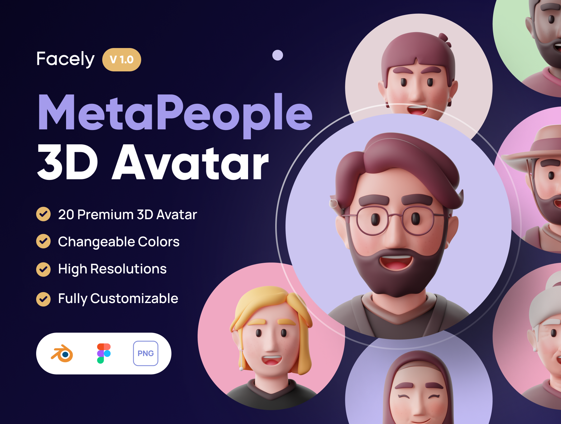 آواتار سه بعدی Facely – MetaPeople 3D Avatar