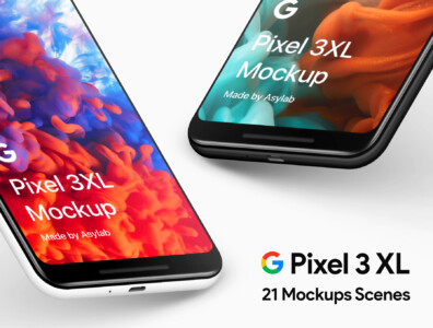 21 موکاپ گوگل پیکسل – Google Pixel 3 XL Mockups 