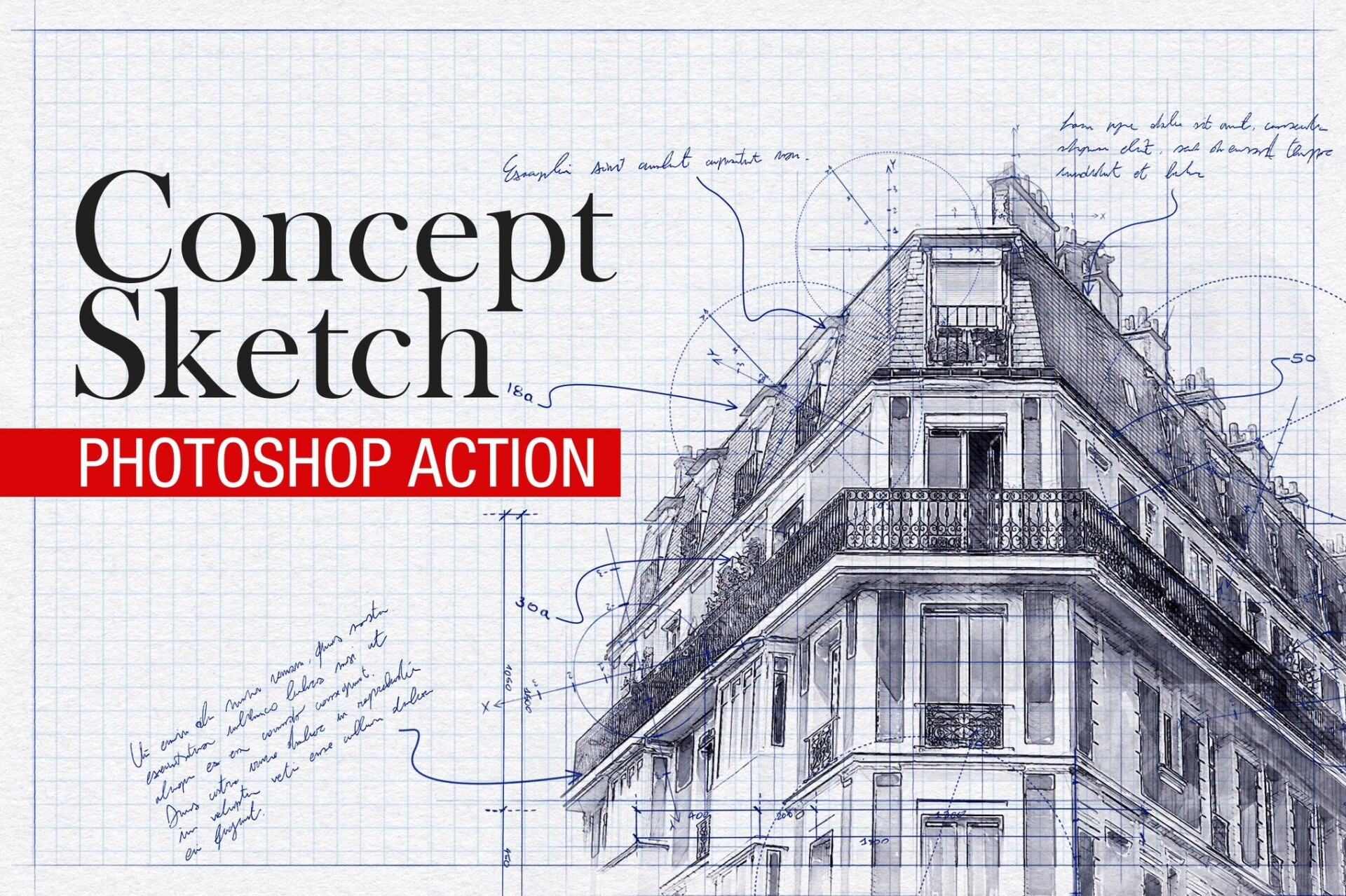 اکشن فتوشاپ – Concept Sketch – Photoshop Action