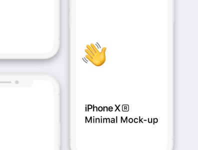 موکاپ مینیمال آیفون ایکس آر – iPhone Xr Minimal Mockup 