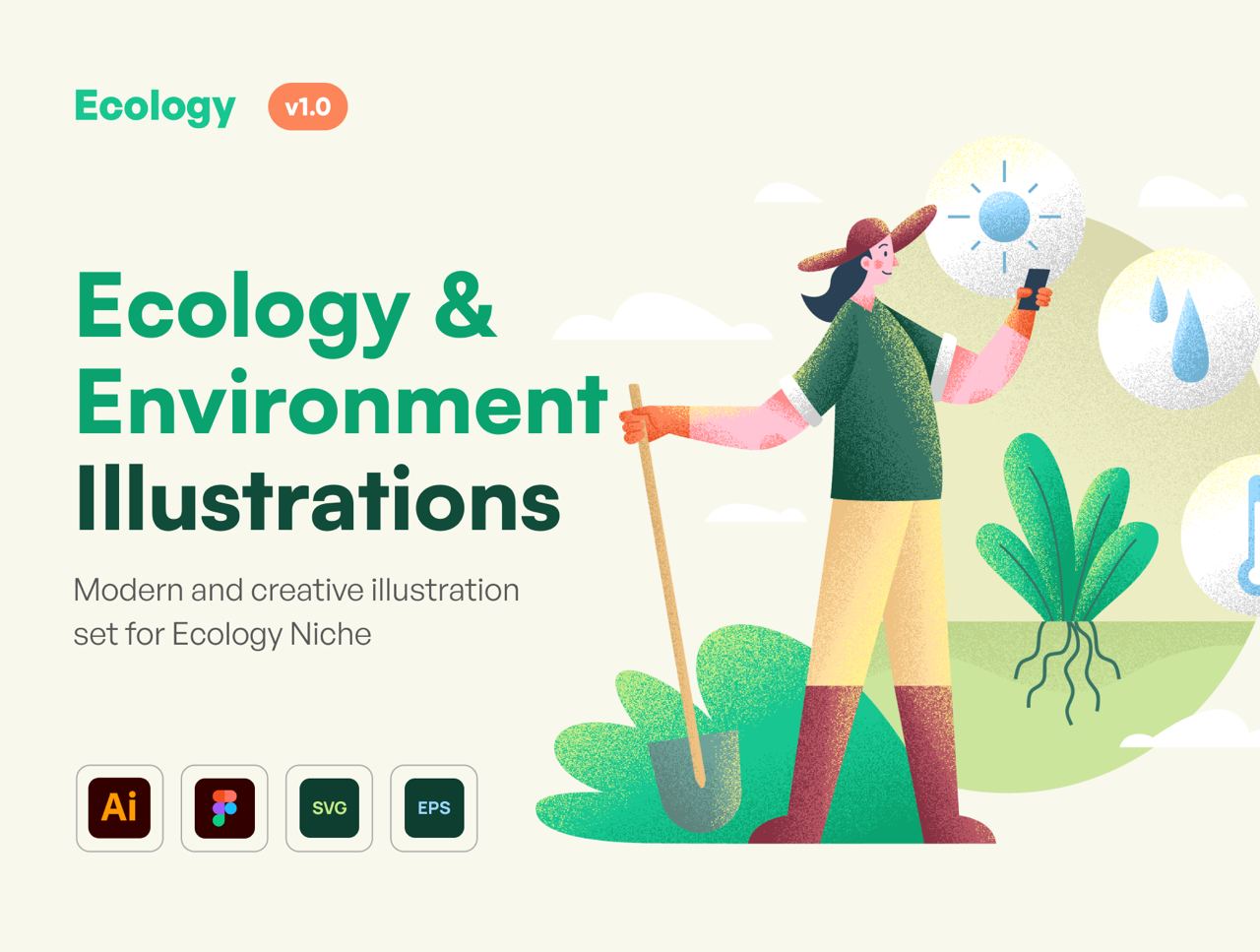 مجموعه تصاویر اکولوژی – محیط زیست – Ecology – Environment Illustration
