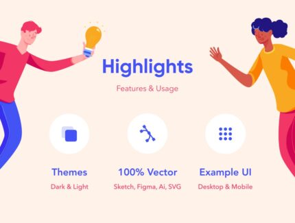 بسته ایلوستریشن – SaaS Illustration Kit