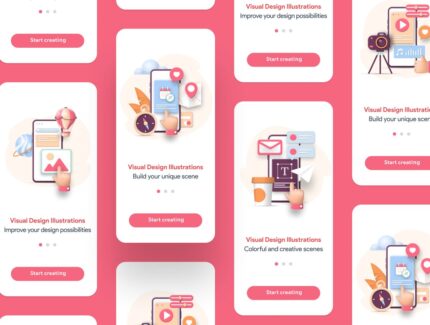 تصاویر ایلوستریشن طراحی بصری – Visual Design Illustrations
