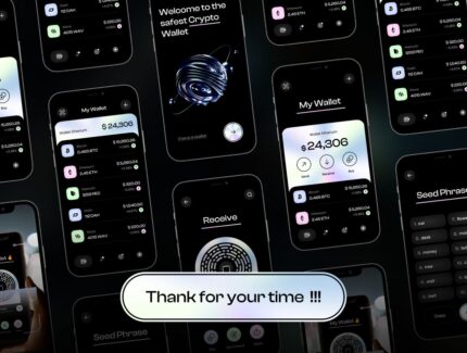 کیت رابط کاربری کیف پول ارز دیجیتال – Crypto Wallet UI Kit