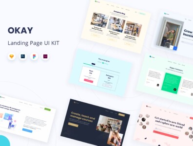 کیت رابط کاربری صفحه فرود – OKAY – Landing Page UI KIT