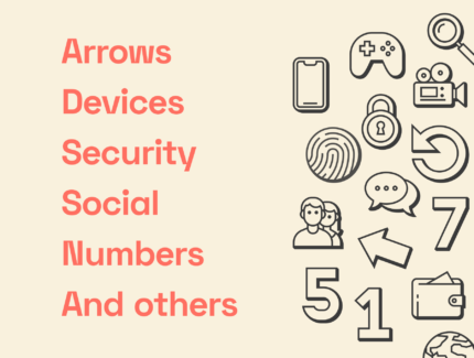 آیکون‌های پایه تقریباً مسطح – Almost Flat Base Icons
