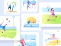 تصاویر پیش بسوی ورزش – Go Sports Illustration
