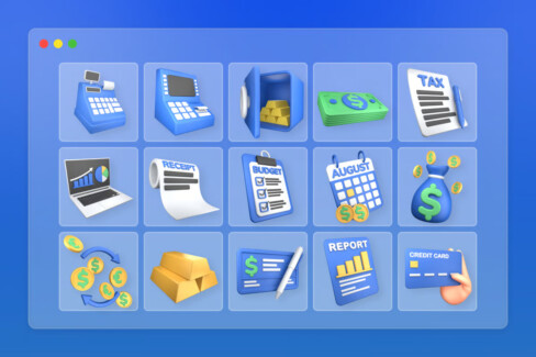 بسته آیکون سه بعدی امور مالی و حسابداری – Finance and Accounting 3D Icon Pack