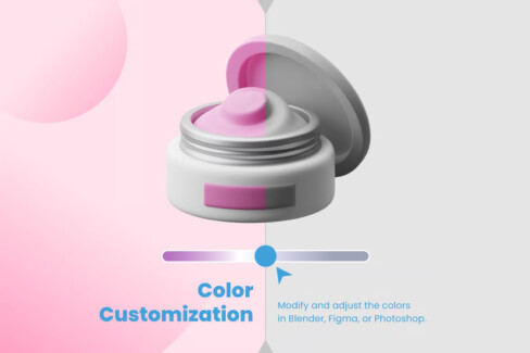 مجموعه آیکن سه‌بعدی زیبایی و مراقبت – 30 3D Beauty & Treatment Icons